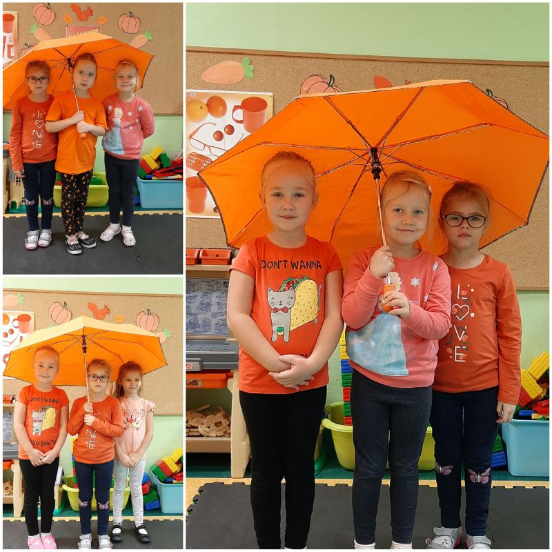 Kolorowy dzień w przedszkolu –pomarańczowy